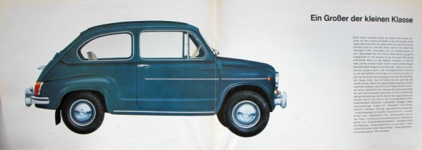 NSU Fiat Jagst 2 Modellprogramm 1965 Automobilprospekt (0667)